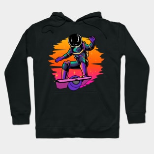 onewheel astronaut electric skateboard design Hoodie